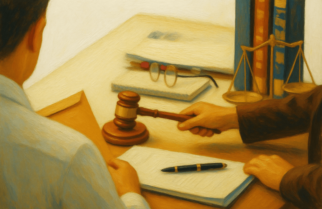 Workers’ compensation judge issuing decision during Pennsylvania workers’ compensation hearing appeal process